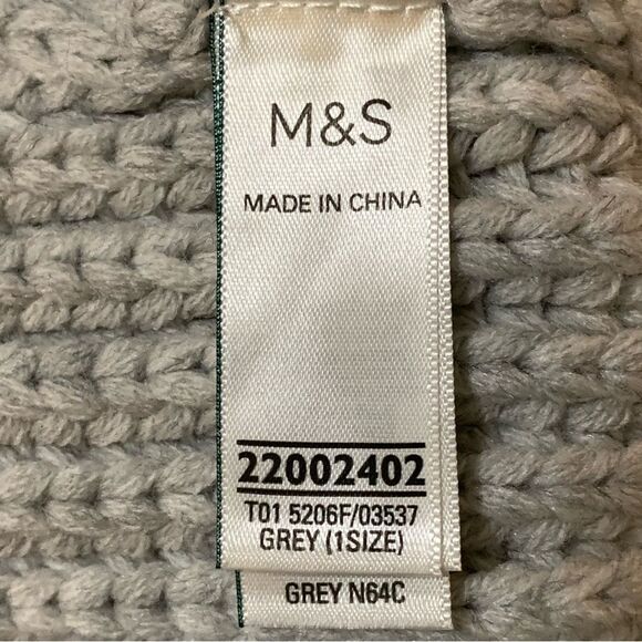 M&S Pom Pom Beanie Women’s One Size Tan Beige. - Picture 6 of 9